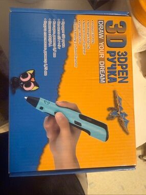 3D Pen - Turquoise and Black 3D Drawing Pen